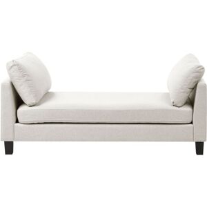 BELIANI Chaise Longue ARCHIANE Fabric Light Beige BELIANI Chaise Longue ARCHIANE Fabric Light Beige