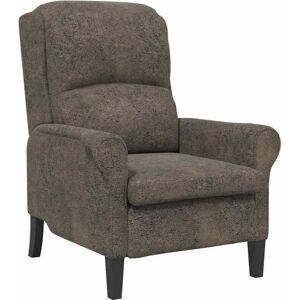 Armchair Dark grey 76 x 94 x 102 cm Faux leather Vidaxl Armchair Dark grey 76 x 94 x 102 cm Faux leather Vidaxl