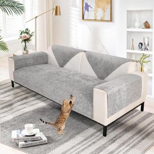 CSPARKV (Soft Chenille Grey, 70 x 150cm) Thick Sofa Cover 1/2/3/4 Seater L Shaped, Sofa Cover Protector Universal Non-Slip Faux Fur Couch Cover for CSPARKV (Soft Chenille Grey, 70 x 150cm) Thick Sofa Cover 1/2/3/4 Seater L Shaped, Sofa Cover Protector Universal Non-Slip Faux Fur Couch Cover for