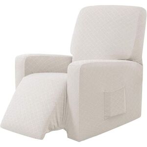 Tinor - Elastic Armchair Cover, Wingback Chair Cover Soft Polyester Fabric Protector for Chair Sofa (White) Tinor - Elastic Armchair Cover, Wingback Chair Cover Soft Polyester Fabric Protector for Chair Sofa (White)