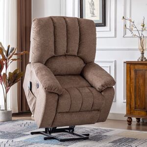 DEWDAT Electric Power Lift Recliner Chair Sofa with Massage and Heat for Elderly 2 Side Pockets usb Ports Single Recliner Chairs for Living Room Overstuffed DEWDAT Electric Power Lift Recliner Chair Sofa with Massage and Heat for Elderly 2 Side Pockets usb Ports Single Recliner Chairs for Living Room Overstuffed