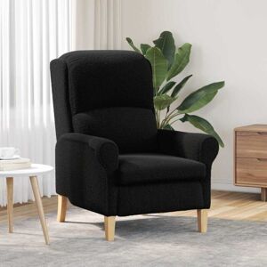Armchair Black 76 x 94 x 102 cm Fabric Vidaxl Armchair Black 76 x 94 x 102 cm Fabric Vidaxl