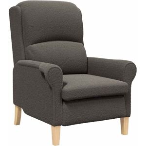 Armchair Dark grey 76 x 94 x 102 cm Fabric Vidaxl Armchair Dark grey 76 x 94 x 102 cm Fabric Vidaxl