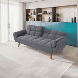 Furniture One - Fabric Sofa Bed 191.5CM Modern 3 Seat Click Clack Sofa Bed Couch Settee with Arm Furniture One - Fabric Sofa Bed 191.5CM Modern 3 Seat Click Clack Sofa Bed Couch Settee with Arm