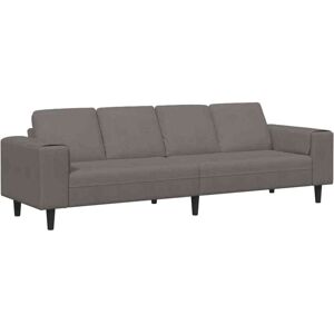 Fabric Sofa with Cushion Light Grey 208 cm Corduroy fabric vidaXL Fabric Sofa with Cushion Light Grey 208 cm Corduroy fabric vidaXL