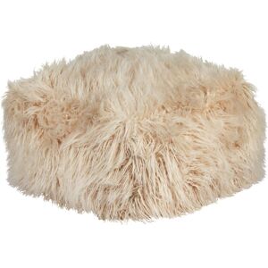 BELIANI Pouffe MUKKI Faux Fur Beige BELIANI Pouffe MUKKI Faux Fur Beige