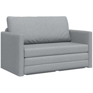 Sofa Bed Light grey 124 x 71 x 78 cm Fabric Vidaxl Sofa Bed Light grey 124 x 71 x 78 cm Fabric Vidaxl