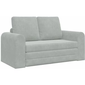 Sofa Bed Light Grey 148 x 71 x 83 cm Velvet Vidaxl Sofa Bed Light Grey 148 x 71 x 83 cm Velvet Vidaxl