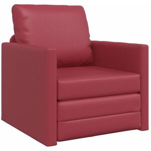 Floor Sofa Bed Wine red 74 x 77 x 81 cm Faux leather Vidaxl Floor Sofa Bed Wine red 74 x 77 x 81 cm Faux leather Vidaxl