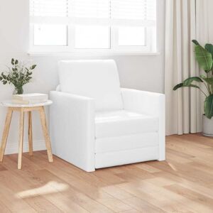 Floor Sofa Bed with Cushion White 74 x 77 x 81 cm Faux leather Vidaxl Floor Sofa Bed with Cushion White 74 x 77 x 81 cm Faux leather Vidaxl