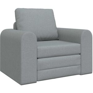 Folding Sofa Bed Light Grey 98 x 71 x 83 cm Fabric vidaXL Folding Sofa Bed Light Grey 98 x 71 x 83 cm Fabric vidaXL