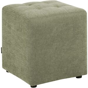 BELIANI Pouffe KANSAS Fabric Green BELIANI Pouffe KANSAS Fabric Green