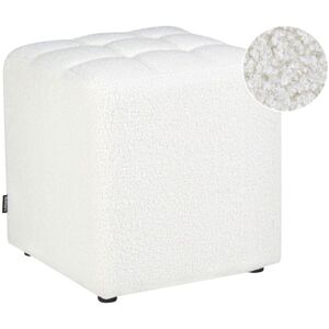 Beliani Kansas White Pouffe - Pouffe Beliani Kansas White Pouffe - Pouffe
