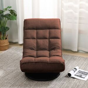 Furniture One - Folding Floor Sofa Chair Adjustable Lazy Sofa Sleeper Couch Recliner - Brown - Brown Furniture One - Folding Floor Sofa Chair Adjustable Lazy Sofa Sleeper Couch Recliner - Brown - Brown