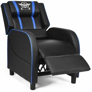 COSTWAY Gaming Recliner Chair PU Leather Single Recliner Sofa Adjustable w/ Footrest COSTWAY Gaming Recliner Chair PU Leather Single Recliner Sofa Adjustable w/ Footrest