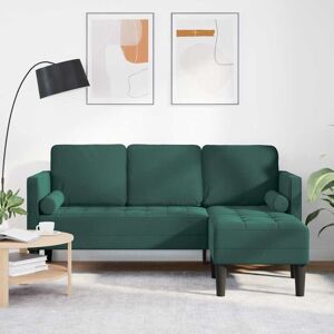 Vidaxl Dark Green Polyester Standard Storage Sofa - Living Room Furniture Vidaxl Dark Green Polyester Standard Storage Sofa - Living Room Furniture