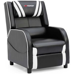 Gtforce - ranger s faux leather gaming recliner armchair sofa reclining cinema chair white Gtforce - ranger s faux leather gaming recliner armchair sofa reclining cinema chair white