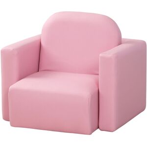 Homcom - Kids Mini Sofa Armchair Seat 2 In 1 Table Chair Set for 3 years Pink Homcom - Kids Mini Sofa Armchair Seat 2 In 1 Table Chair Set for 3 years Pink
