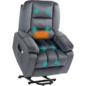 Homcom - Riser and Recliner Chair for the Elderly, Quick Assembly, Fabric Overstuffed Lift Chair with Vibration Massage and Heat, Remote Control, Homcom - Riser and Recliner Chair for the Elderly, Quick Assembly, Fabric Overstuffed Lift Chair with Vibration Massage and Heat, Remote Control,