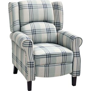 Homcom - Recliner Chair for Living Room Wingback Chair with Padded Armrest Grey Homcom - Recliner Chair for Living Room Wingback Chair with Padded Armrest Grey