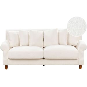 BELIANI Sofa 2 Seater EIKE Boucle Off-White BELIANI Sofa 2 Seater EIKE Boucle Off-White