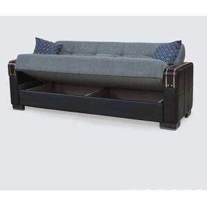 SLIDING WARDROBES 4U Malta Grey 3 Seater Ottoman Storage Sofa Bed with Cushions SLIDING WARDROBES 4U Malta Grey 3 Seater Ottoman Storage Sofa Bed with Cushions