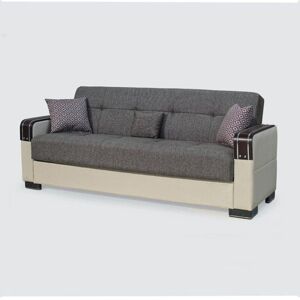 SLIDING WARDROBES 4U Malta Brown 3 Seater Ottoman Storage Sofa Bed with Cushions SLIDING WARDROBES 4U Malta Brown 3 Seater Ottoman Storage Sofa Bed with Cushions