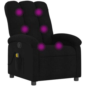 Massage Recliner Chair Black Fabric Vidaxl Massage Recliner Chair Black Fabric Vidaxl