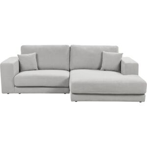 Beliani LHF 3-Seater Light Grey Fabric Corner Sofa - Corner Sofa Beliani LHF 3-Seater Light Grey Fabric Corner Sofa - Corner Sofa