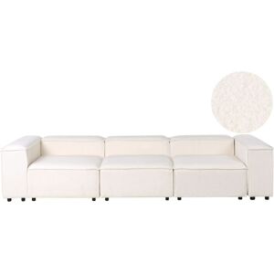BELIANI Modular Sofa 3 Seater ARDAL Boucle Off-White BELIANI Modular Sofa 3 Seater ARDAL Boucle Off-White