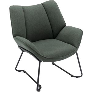 WAHSON OFFICE CHAIRS Accent Chair Upholstered in Linen Modern Occasional Tub Chair with Black Legs Cocktail Lounge Armchair for Home Bedroom Living Room, Green, Wahson WAHSON OFFICE CHAIRS Accent Chair Upholstered in Linen Modern Occasional Tub Chair with Black Legs Cocktail Lounge Armchair for Home Bedroom Living Room, Green, Wahson
