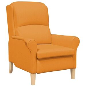 Armchair Dark yellow 76 x 94 x 102 cm Fabric vidaXL Armchair Dark yellow 76 x 94 x 102 cm Fabric vidaXL