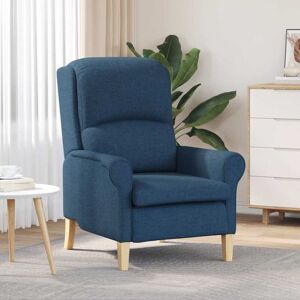 Armchair Blue 76 x 94 x 102 cm Fabric Vidaxl Armchair Blue 76 x 94 x 102 cm Fabric Vidaxl