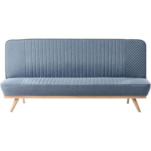 BELIANI Sofa Bed 2 Seater KALFAFEL Fabric Blue BELIANI Sofa Bed 2 Seater KALFAFEL Fabric Blue