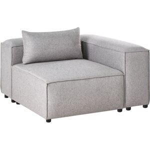 Beliani Corner Seat Grey Modular Sofa - Corner Sofa Module Beliani Corner Seat Grey Modular Sofa - Corner Sofa Module