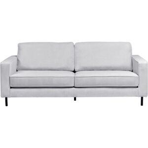 Beliani - Modern Minimalist Fabric Sofa 3 Seater Cushions Metal Legs Light Grey Savalen Beliani - Modern Minimalist Fabric Sofa 3 Seater Cushions Metal Legs Light Grey Savalen