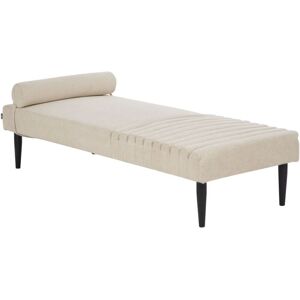 Beliani Mauriac Beige Modern Minimalist Chaise Longue Beliani Mauriac Beige Modern Minimalist Chaise Longue