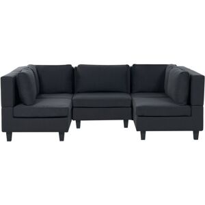 Beliani U-Shaped Modular Sofa Black - Living Room Couch Beliani U-Shaped Modular Sofa Black - Living Room Couch
