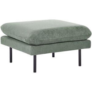Beliani Green Chenille Fabric Square Footstool - Footstool Beliani Green Chenille Fabric Square Footstool - Footstool