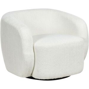 Beliani - Modern Swivel Armchair Polyester Upholstery with Armrests Wide Seat Living Room Light Beige Tore Beliani - Modern Swivel Armchair Polyester Upholstery with Armrests Wide Seat Living Room Light Beige Tore
