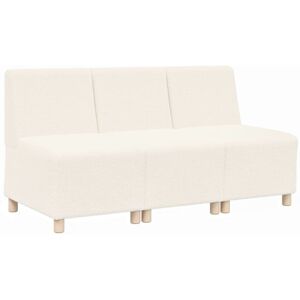 Vidaxl - Modular Sofa Unit Armless 3 pcs Cream 55 x 74 x 82 cm Vidaxl - Modular Sofa Unit Armless 3 pcs Cream 55 x 74 x 82 cm