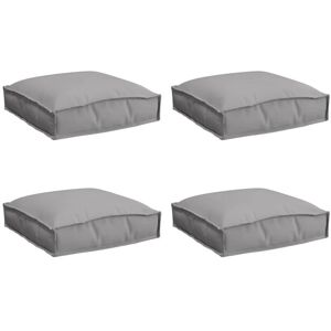 Pallet Cushion for Seat 4 pcs Grey 40 x 40 x 8 cm Oxford fabric Vidaxl Pallet Cushion for Seat 4 pcs Grey 40 x 40 x 8 cm Oxford fabric Vidaxl