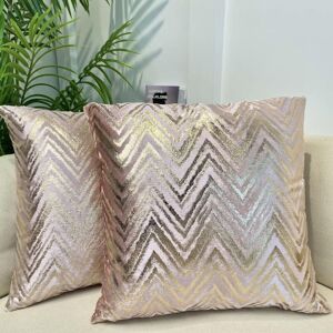 MEMKEY Pack of 2 Cushion Covers Pillowcase Modern Style Pillow Protector Decoration Home Living Room Bedroom for Sofa Office Chair Size 45 x 45 cm, Pink MEMKEY Pack of 2 Cushion Covers Pillowcase Modern Style Pillow Protector Decoration Home Living Room Bedroom for Sofa Office Chair Size 45 x 45 cm, Pink
