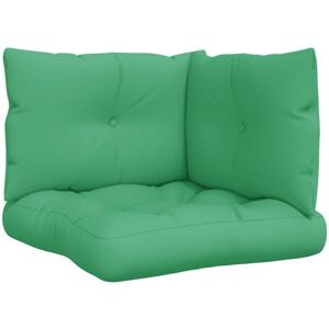 vidaXL Pallet Cushions - 3 pcs Green Fabric vidaXL Pallet Cushions - 3 pcs Green Fabric