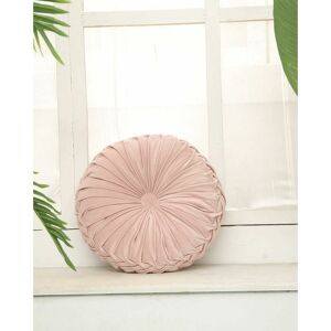 DEWDAT Pleated Cushion Pillow, Round Home Decor Pumpkin Velvet Cushion, Living Room Chair Sofa Floor Pillow (Pink) DEWDAT Pleated Cushion Pillow, Round Home Decor Pumpkin Velvet Cushion, Living Room Chair Sofa Floor Pillow (Pink)