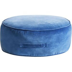 BELIANI Pouffe YULLE Velvet Blue BELIANI Pouffe YULLE Velvet Blue