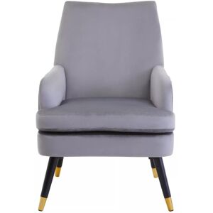 Premier Housewares - Interiors by Grey Velvet Armchair, Built to Last Lounge Chair, Easy to Maintain Velvet Chair, Reliable Armchair Premier Housewares - Interiors by Grey Velvet Armchair, Built to Last Lounge Chair, Easy to Maintain Velvet Chair, Reliable Armchair