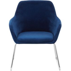 Premier Housewares - Interiors by Premier Blue Fabric Chair, Easy Care Armchair, Arm and Backrest Chair for Living Room, Space-Sufficient Lounge Room Premier Housewares - Interiors by Premier Blue Fabric Chair, Easy Care Armchair, Arm and Backrest Chair for Living Room, Space-Sufficient Lounge Room