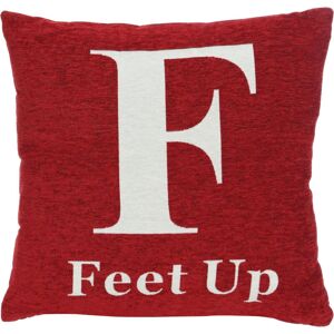 Premier Housewares - Words 'Feet Up' Red Cushion Premier Housewares - Words 'Feet Up' Red Cushion