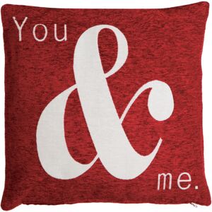Premier Housewares - Words 'You & Me' Red Cushion Premier Housewares - Words 'You & Me' Red Cushion